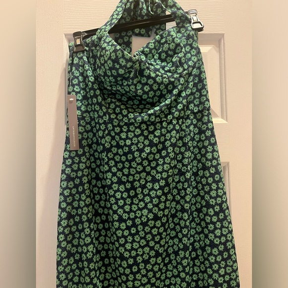 Hutch Anthropologie Halter Corset Midi Dress Size Large - Picture 6 of 9